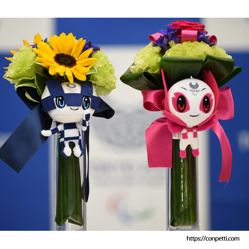 仙台花屋 宮城県仙台市 仙台の花屋 花 花束 当日配達 東京副賞 パラリンピックビクトリーブーケ 復興への願いが込められた3つの花 3 850円